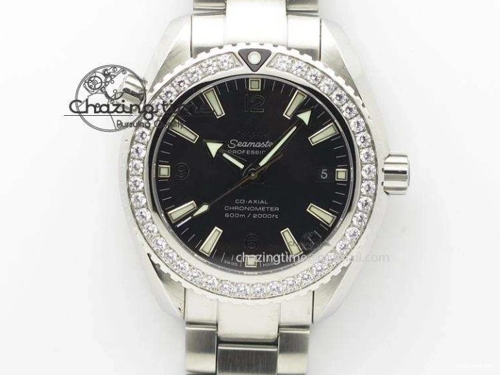 0407 Planet Ocean Master Chronometer 600M 45.5mm SS SCF 1:1 Best Edition Blue Bezel Blue Dial on SS Bracelet A9900 Super Clone Lightweight 7676